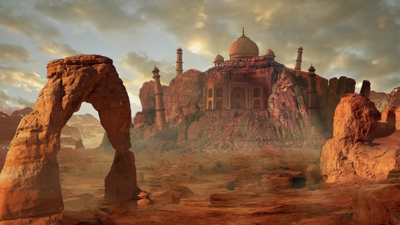 DIGITAL MATTE PAINTING - SPLITTING THE TAJ MAHAL | PHOTOSHOP DEMO ...