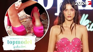 Zu große Schuhe, zu enge Kleider: Werden den Models die Looks zum Verhängnis? | GNTM 2024 ProSieben
