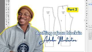 How to Draft Jeans in Adobe Illustrator! | Part 2