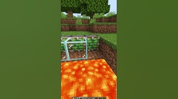 Easy Minecraft Lava Bridge You Should Try! 😍🔥 #minecraft #shorts