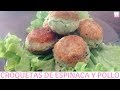 LAS MEJORES CROQUETAS DE ESPINACA Y POLLO - Comida Saludable