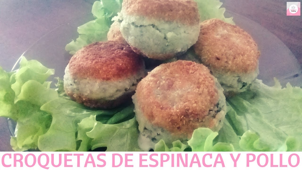 Las Mejores Croquetas De Espinaca Y Pollo Comida Saludable Youtube 