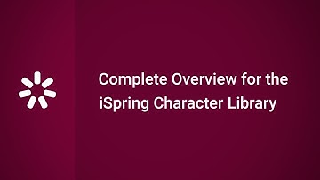 Complete Overview for the iSpring Character Library