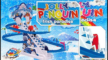 Funny Bunny Jolly Penguin Track Race Set Toy For Kids Battery Operated Race Toy