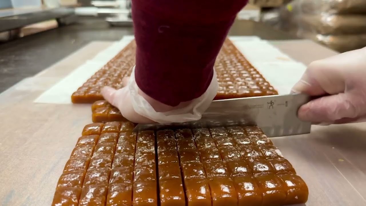 Cutting Salted Caramel 