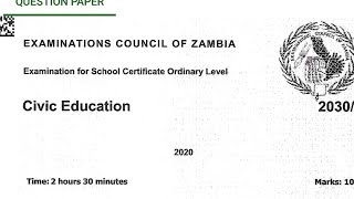 Civic Education (2020): Section A exam revision revision questions and answers screenshot 5