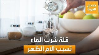 تشعر بآلام في ظهرك؟.. قد يكون قلة شرب الماء السبب