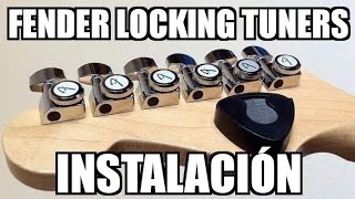 Fender locking tuners instalación, tutorial - Dave Prado