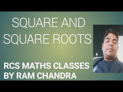 SQUARE AND SQUARE ROOTS RCS MATHS CLASSES is live! - YouTube