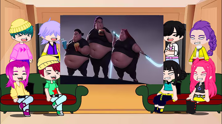 KPop Demon Hunters React To Themselves / Ruined by AI / Huntrix & Saja Boys / Gacha React