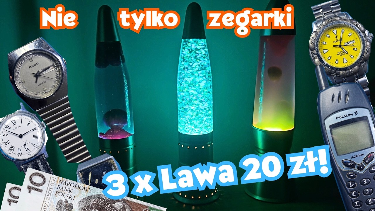 Zegarki, Lawa Lampy, Pokemony i inne giełdowe znaleziska. Zakupy vintage na giełdzie zaliczone!