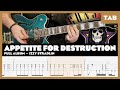 Guns N' Roses - Appetite For Destruction - Full (Izzy only) - Guitar Tab | Lesson | Cover | Tutorial