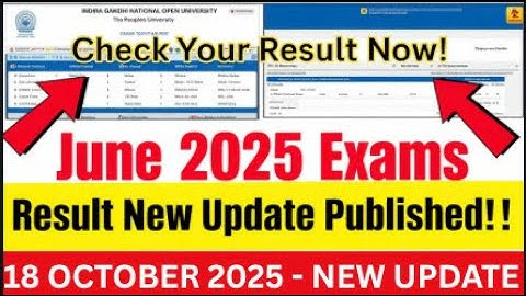 IGNOU RESULT NEW UPDATE | IGNOU result new update 2025 | IGNOU Results 22nd Update 2025 | #ignou