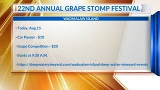 22nd annual Grape Stomp Festival at Deep Water Vineyard Saturday