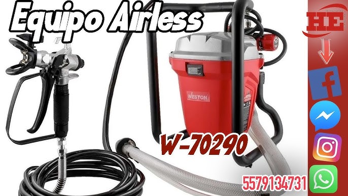 Equipo de pintura airless 1.700 w 2.3 lpm 3200 psi profesional