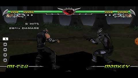 Mortal Kombat unchained noob saibot _smoke combo