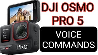 Voice Commands  - Dji Osmo Action 5 screenshot 1