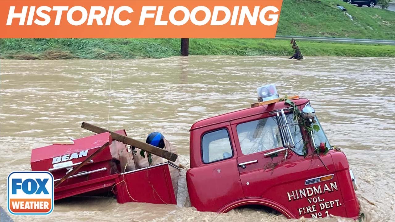 Numerous People Trapped In Hindman, Kentucky As Flash Flooding Continues