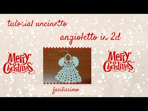 uncinetto ANGIOLETTO  in 2D / decorazione Natale