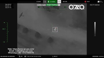 QZ130D 3 axis Dual sensor IR Object Tracking Gimbal Camera
