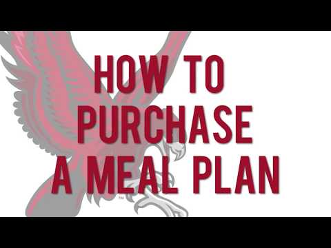 How To Purchase a Meal Plan