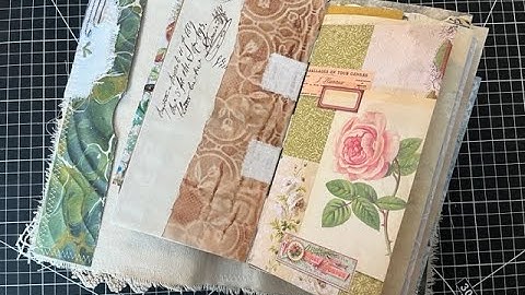 TN Style Tab Envelope Journal - Sewing in the Signatures