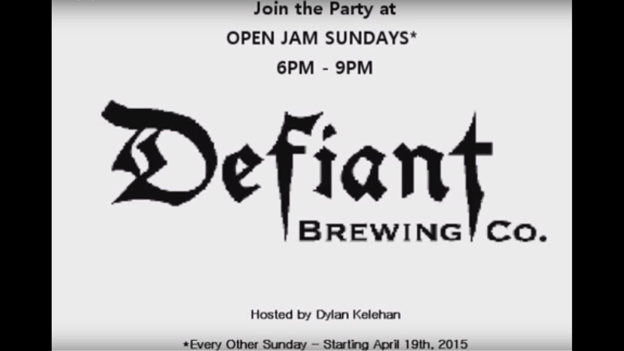 Defiant Brewery  - Sunday Open Jam Promo Video