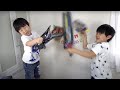 仮面ライダービルドのビッグサイズエアーウエポンを膨らまして遊んでみた！