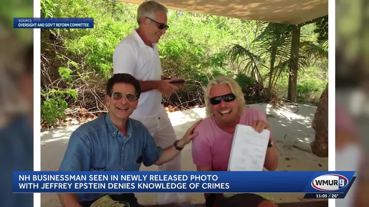 NH Businessman seen in newly released photo with Jeffrey Epstein denies knowledge of crimes
