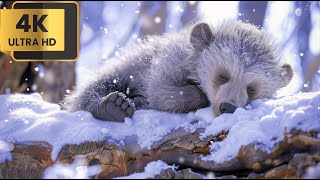 Cute Animal World 4K - With natural sounds and relaxing music that heals stress