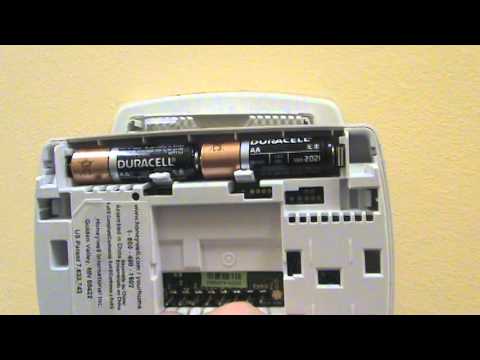 How To Change Thermostat Battery - YouTube