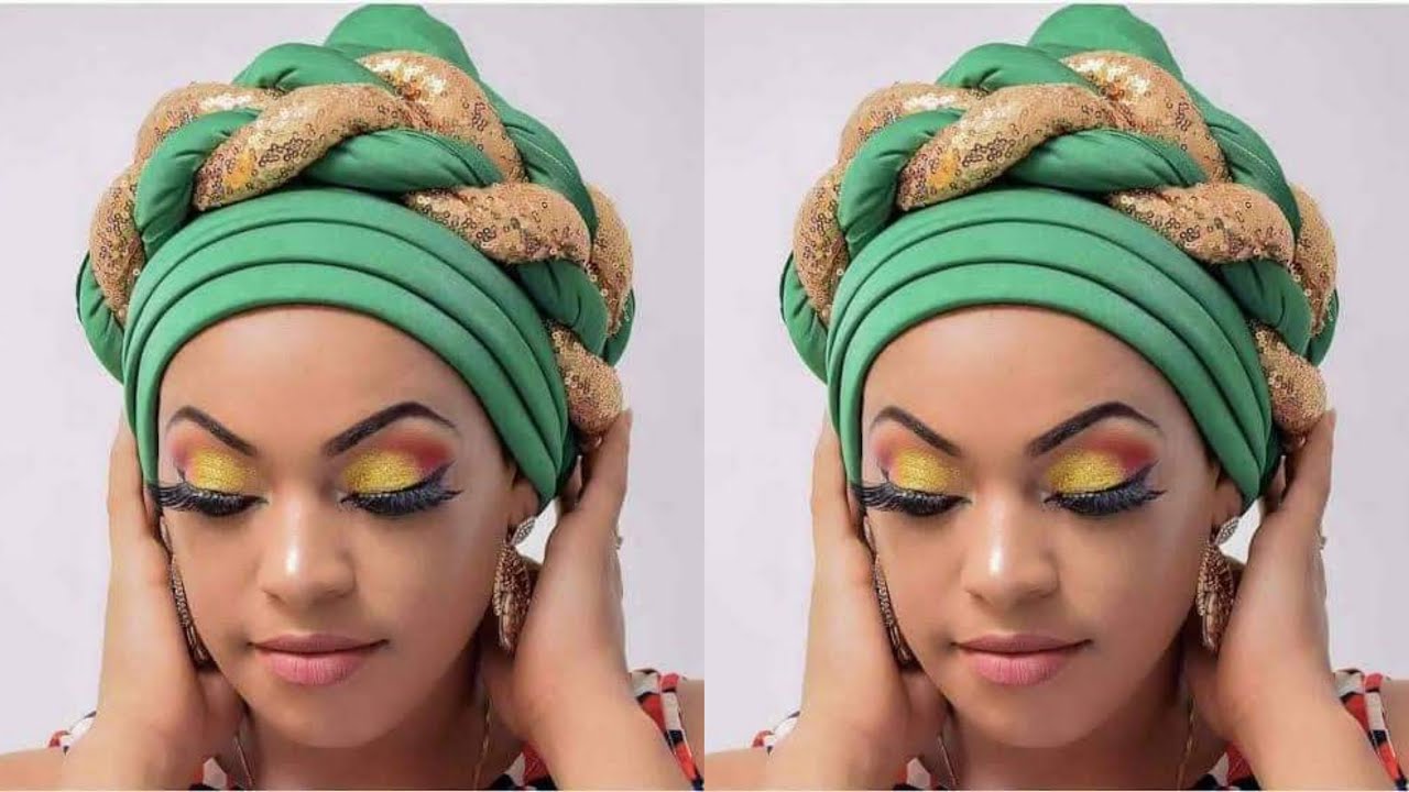 Плиссированная шапка-тюрбан с пайетками, витой дизайн