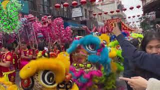 San Francisco Chinatown International Dragon And Lion Dance’s Day. Happy New Year 2024.