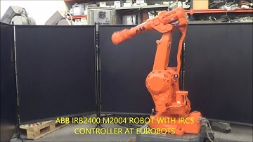 ABB IRB 2400 M2004 ROBOT WITH IRC5 CONTROLLER AT EUROBOTS