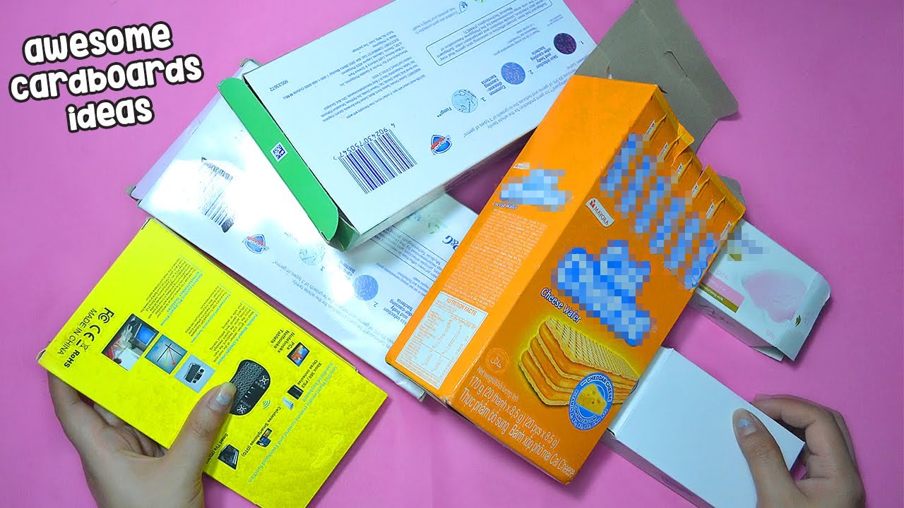 5 best cardboard boxes ideas you might want to try in your home - YouTube