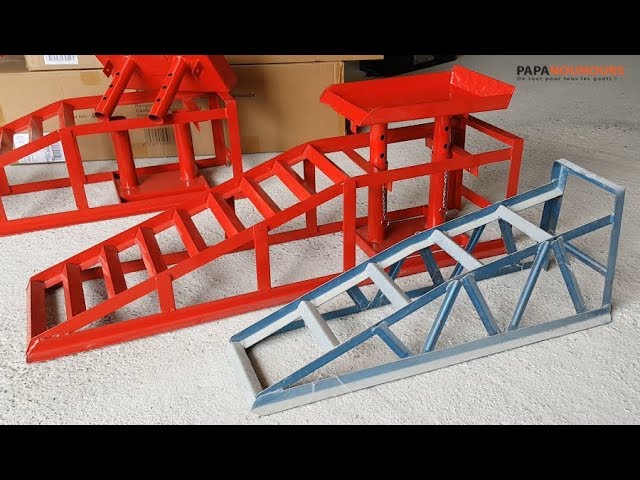 Rampe auto avec levage hydraulique Arebos Car ramps 