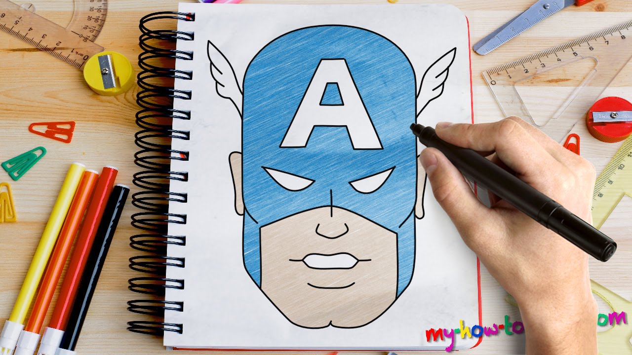 How To Draw Captain America's Shield – A Step by Step Guide | Drawing for  beginners, Shield drawing, Drawings