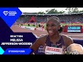 "My fastest ever opener in the 100m" - Melissa Jefferson-Wooden on victory in Stockholm