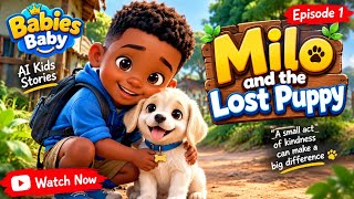 Milo and the Lost Puppy 🐶❤️ | A Heartwarming Kids Story | Babies Baby