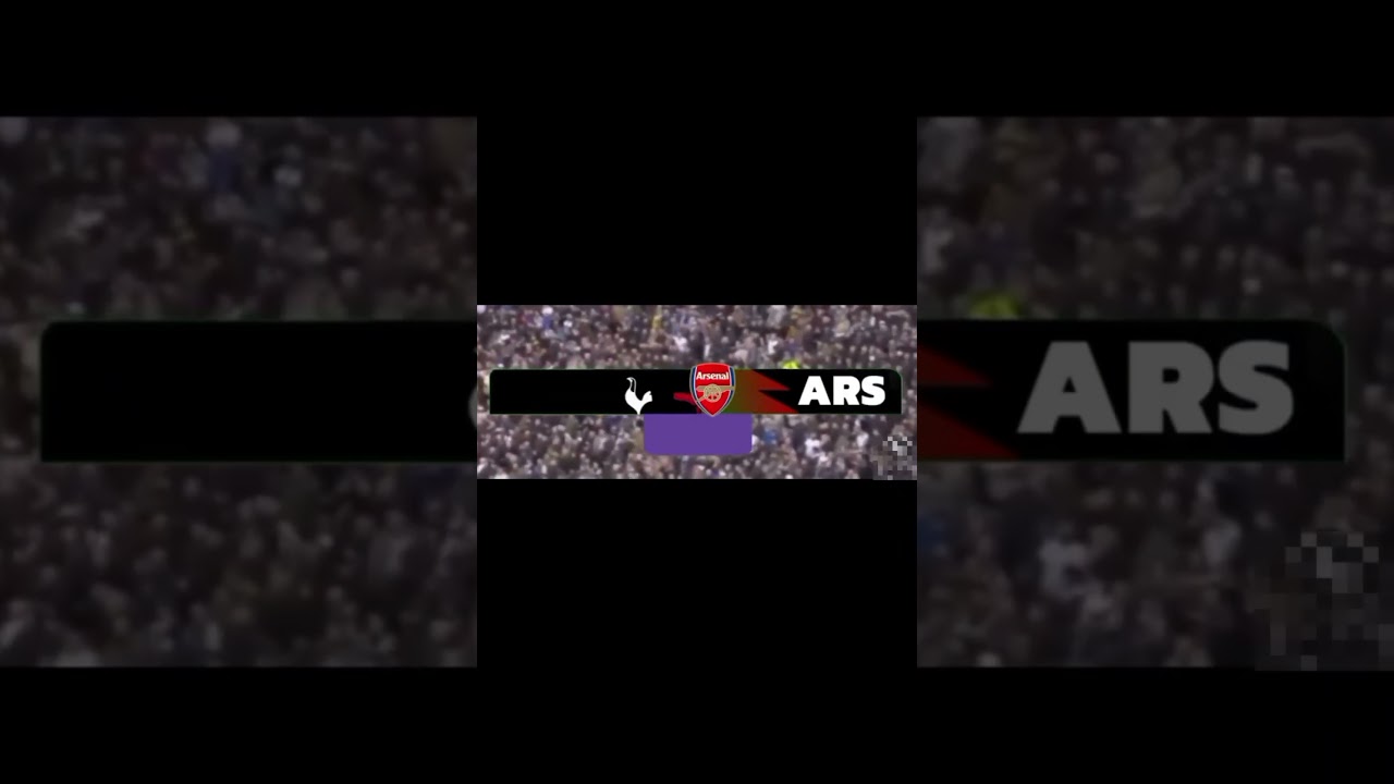 Tottenham vs arsenal goal animation 💀 