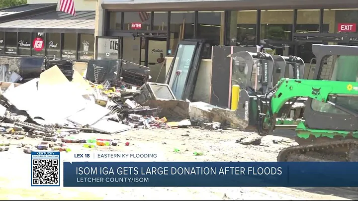 Isom IGA gets large donation after floods