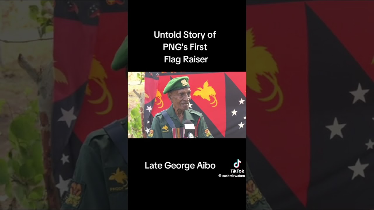 Late. George Obio. The Veteran who raised the flag of PNG🇵🇬 on 16th September 1975 independence day.