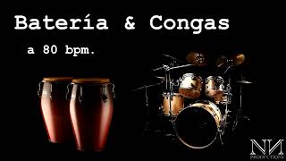 Batería y Congas a 80 bpm. (por Rumbas)