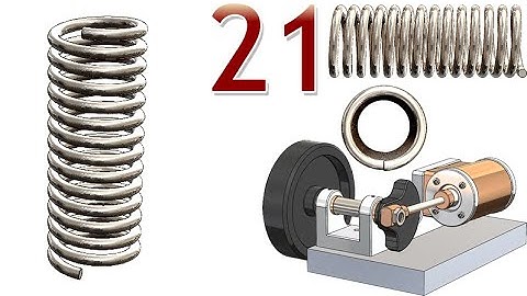 21-Project 42| Horizontal Wobbler Steam Kit | SolidWorks Tutorial: cylinder position/ damping spring
