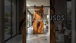 Exotic WOOD Live Edge Sliding Barn Doors Monolith Wholesale MOQ