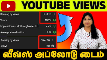 Views and video upload time tamil / Shiji Tech Tamil