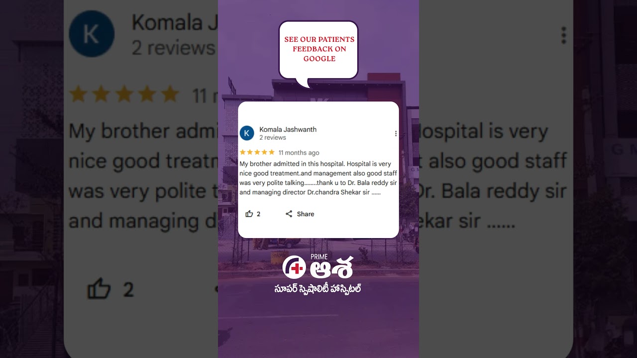 Why Our Patients Trust Us – Real Google Reviews | Prime Asha Hospital, Armoor 