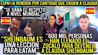 SPAIN SHOCKED! SHEMBAU IS A LESSON FOR LATAM "600,000 PEOPLE IN THE ZOCALO TO SUPPORT HER"