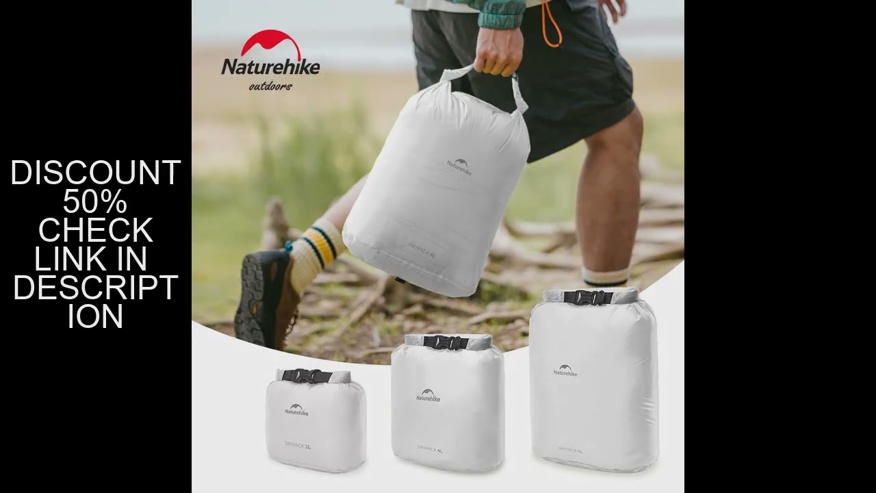 Naturehike 2L 4L 8L Waterproof Dry Bag Nylon Camping Swimming Rafting Kayaking Bag Business Travel S