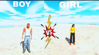 BOY VS GIRL 😂 | Indian Bike Driving 3D | Support_Gamerz #indianbikedriving3d #funny #challenge #gta5